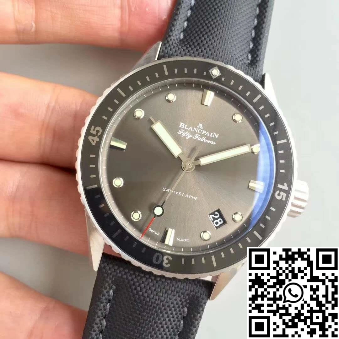 Blancpain Fifty Fathoms Bathyscaphe 5000-1110-B52A ZF Factory Meteor Grey Dial