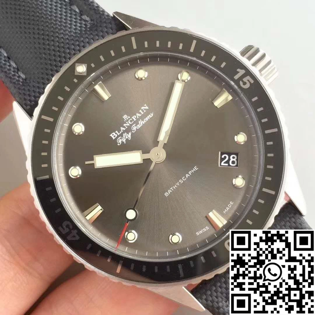 Blancpain Fifty Fathoms Bathyscaphe 5000-1110-B52A ZF Factory Meteor Grey Dial
