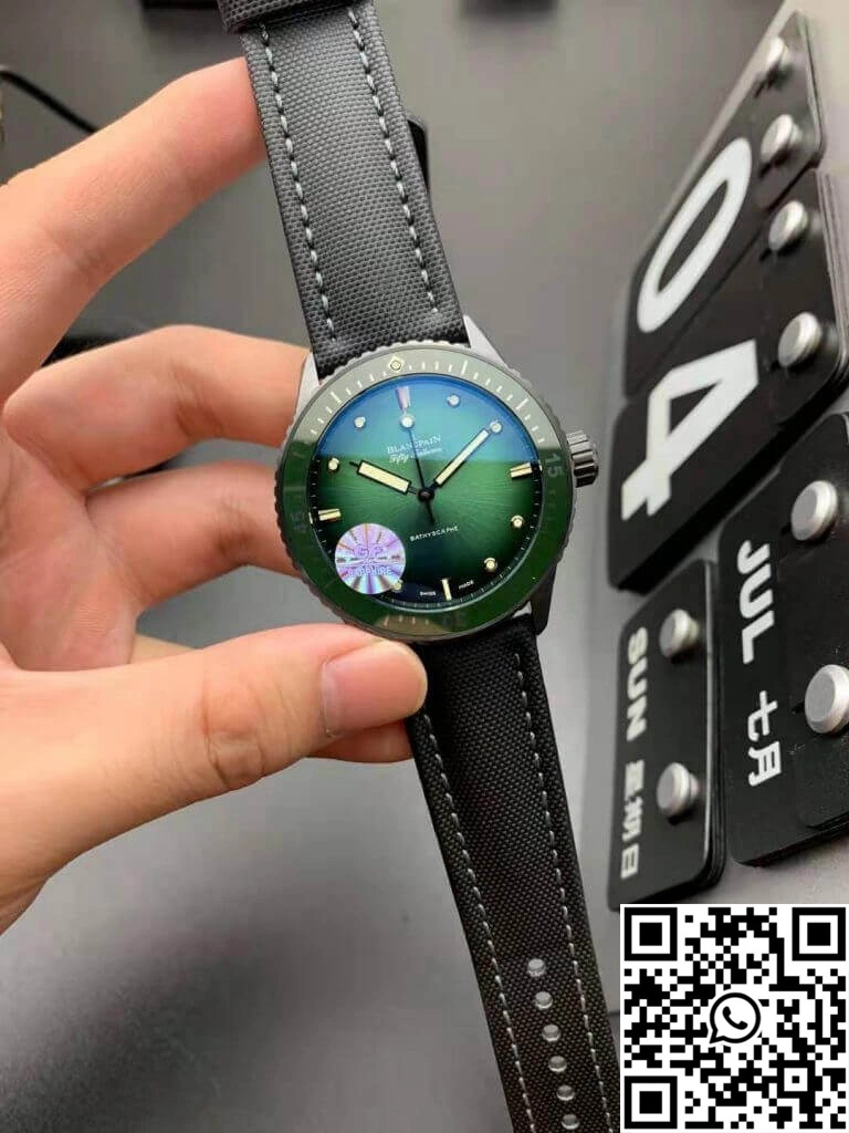 Blancpain Fifty Fathoms Bathyscaphe Mokkarran 5005 0153 NABA GF Factory Green Dial