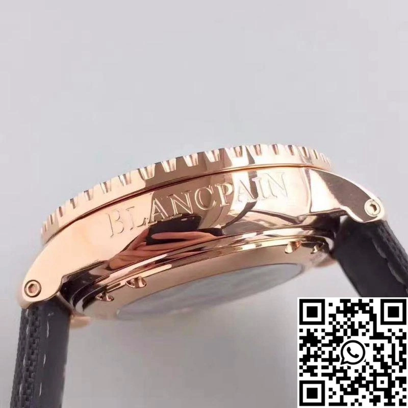 Blancpain Fifty Fathoms Tourbillon 5025-3630-52A Rose Gold Black Dial