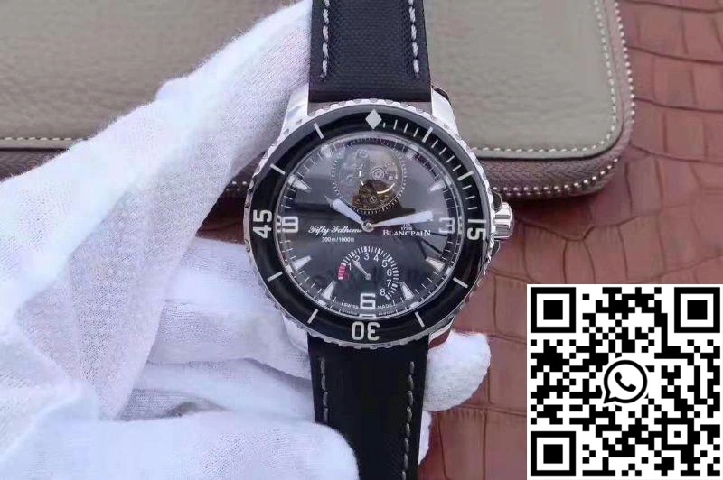 Blancpain Fifty Fathoms Tourbillon 8 Days 5025-1530-52A Black Dial