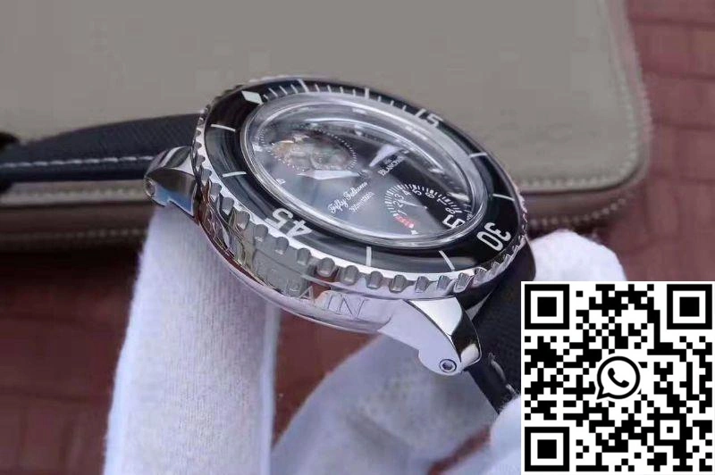 Blancpain Fifty Fathoms Tourbillon 8 Days 5025-1530-52A Black Dial
