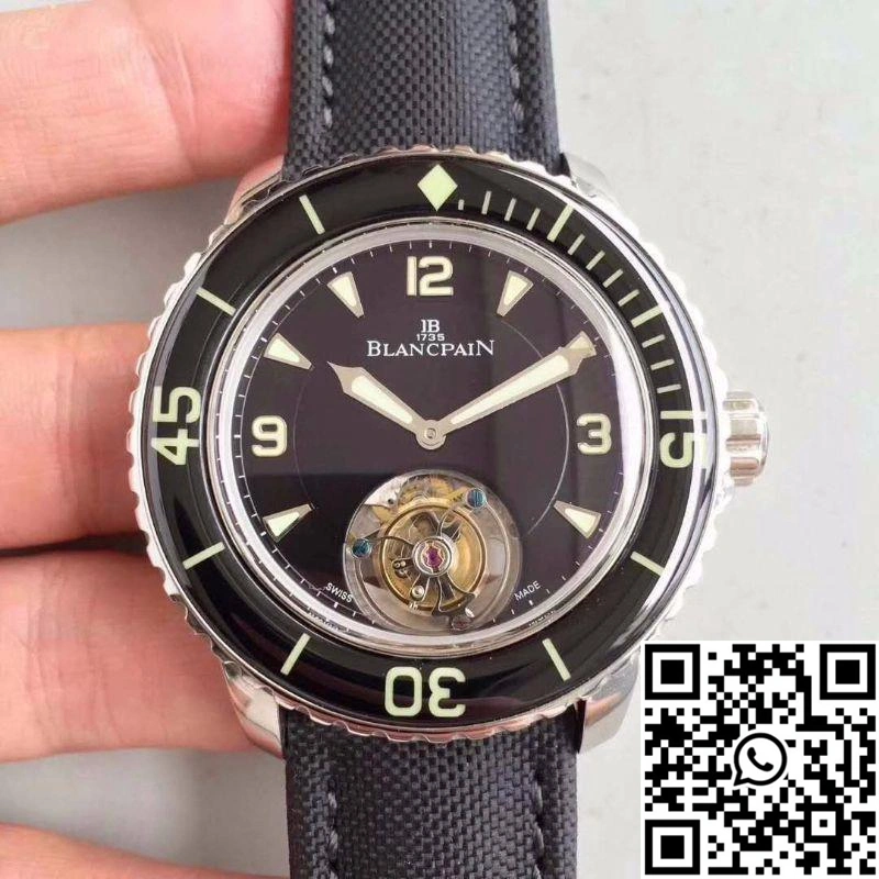 Blancpain Fifty Fathoms Tourbillon JB Factory Black Dial