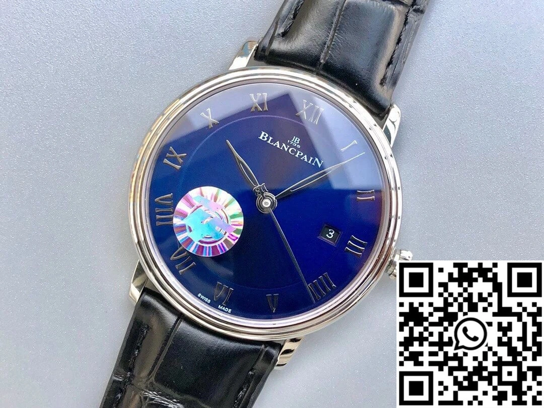 Blancpain Villeret 6551-1127-55B ZF Factory Blue Dial