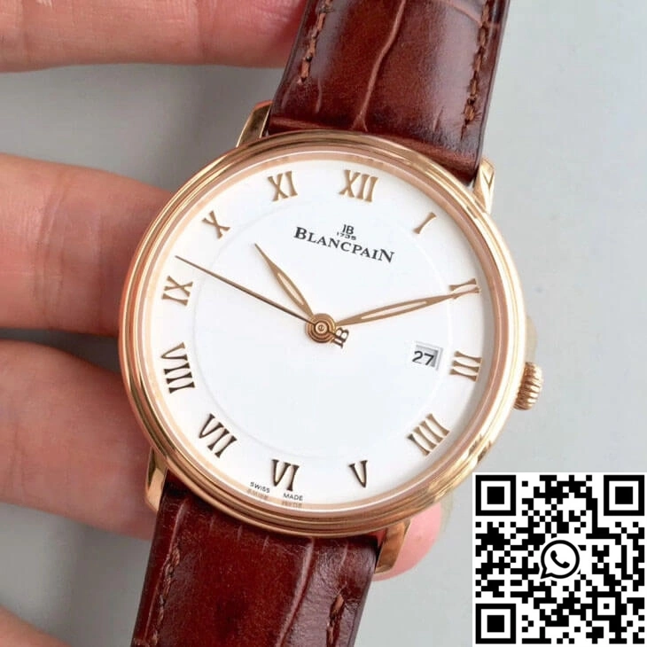 Blancpain Villeret 6651-3642-55B ZF Factory Rose Gold White Dial