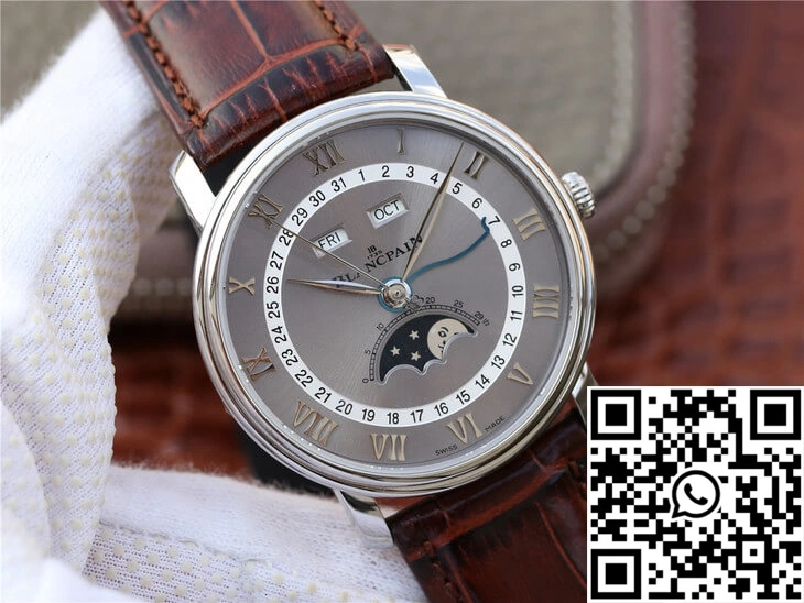 Blancpain Villeret 6654-1113-55B OM Factory V2 Grey Dial