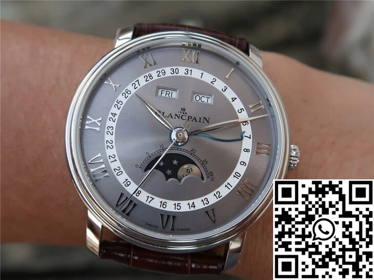 Blancpain Villeret 6654-1113-55B OM Factory V2 Grey Dial