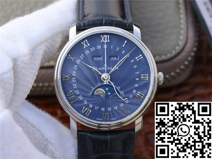 Blancpain Villeret 6654-1529-55B OM Factory V2 Blue Dial