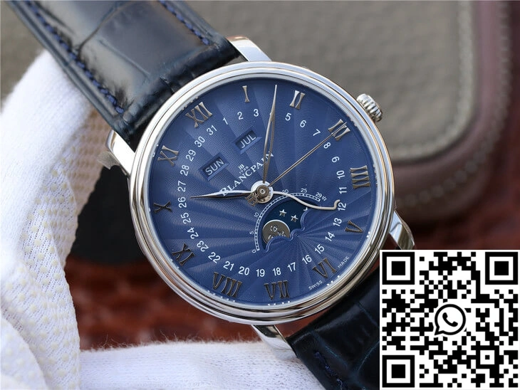 Blancpain Villeret 6654-1529-55B OM Factory V2 Blue Dial