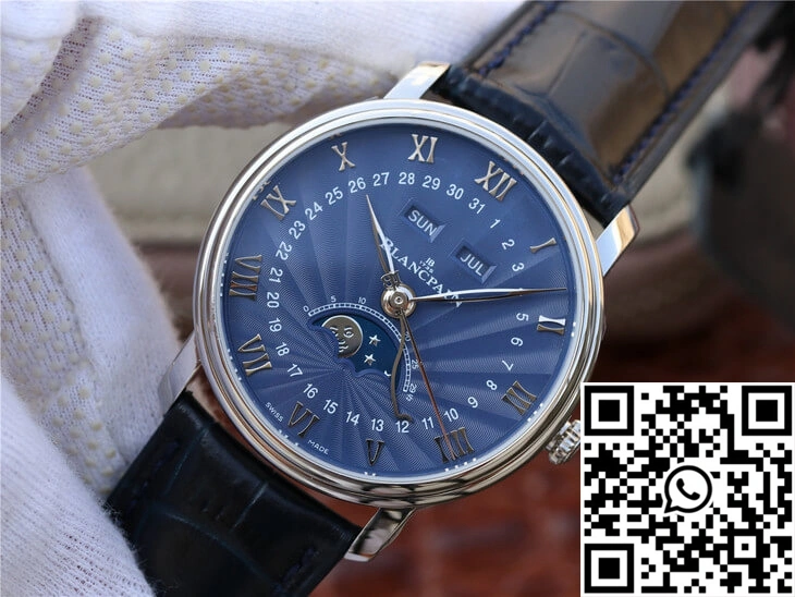 Blancpain Villeret 6654-1529-55B OM Factory V2 Blue Dial