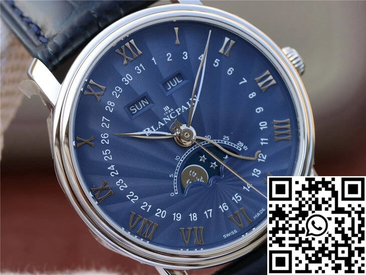 Blancpain Villeret 6654-1529-55B OM Factory V2 Blue Dial