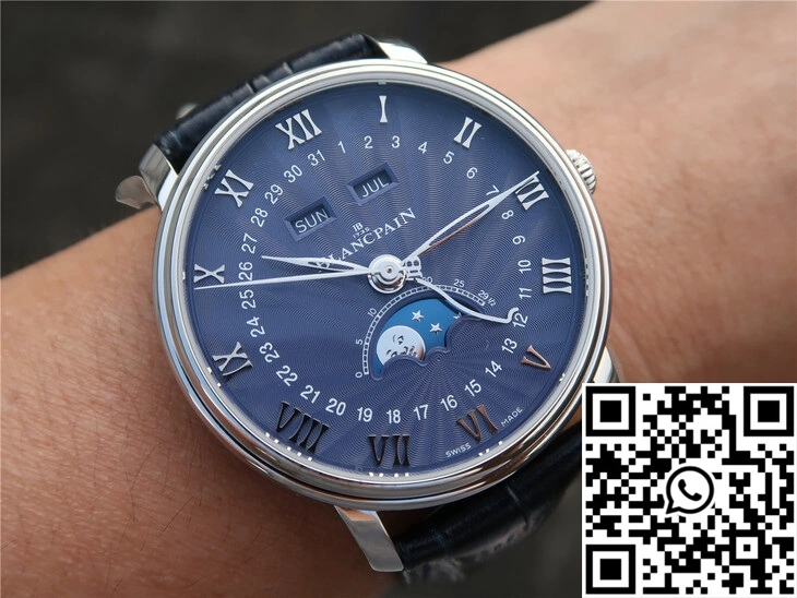 Blancpain Villeret 6654-1529-55B OM Factory V2 Blue Dial