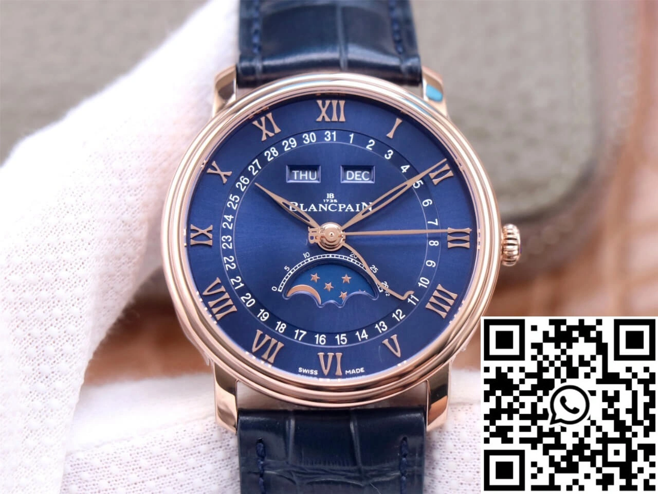 Blancpain Villeret 6654-3640-55 OM Factory V3 Blue Dial