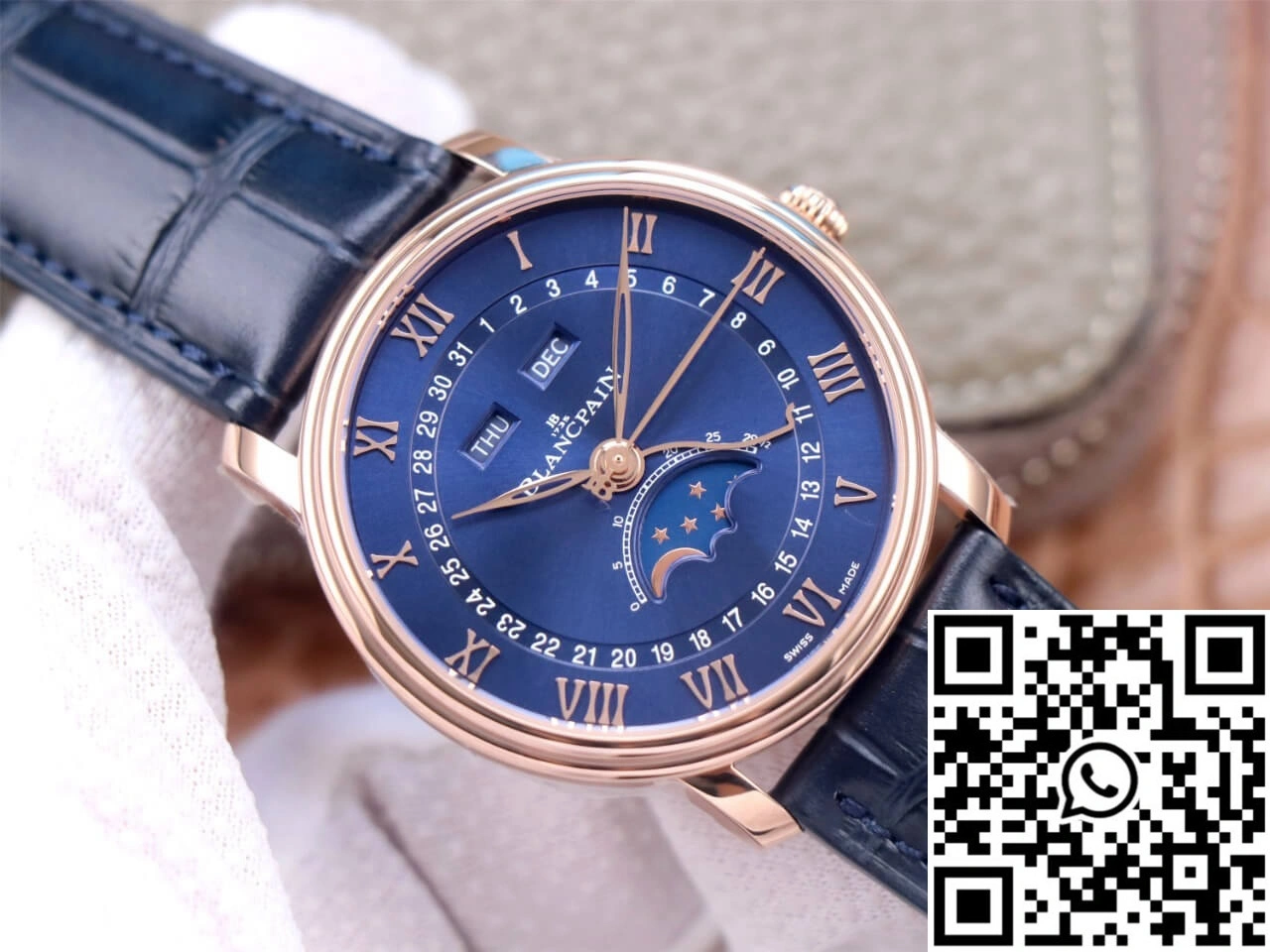 Blancpain Villeret 6654-3640-55 OM Factory V3 Blue Dial