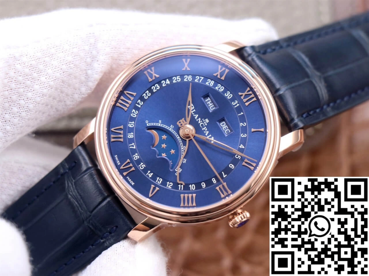 Blancpain Villeret 6654-3640-55 OM Factory V3 Blue Dial