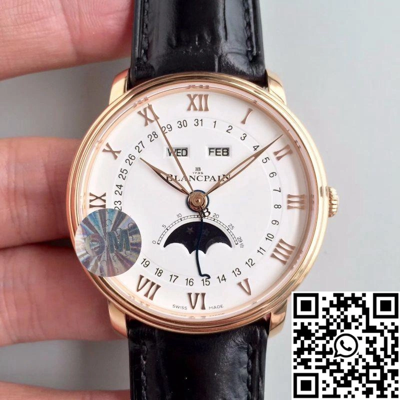 Blancpain Villeret 6654-3642-55B OM Factory White Dial