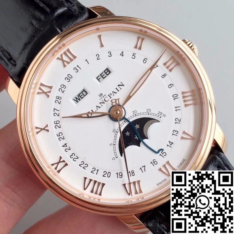 Blancpain Villeret 6654-3642-55B OM Factory White Dial