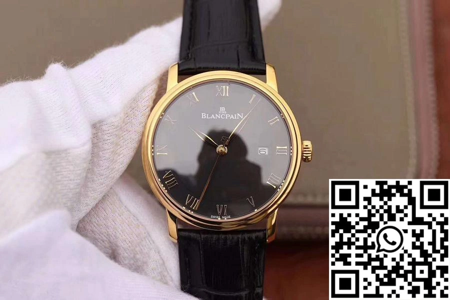 Blancpain Villeret Ultraplate 6651-1127-55B ZF Factory Black Dial