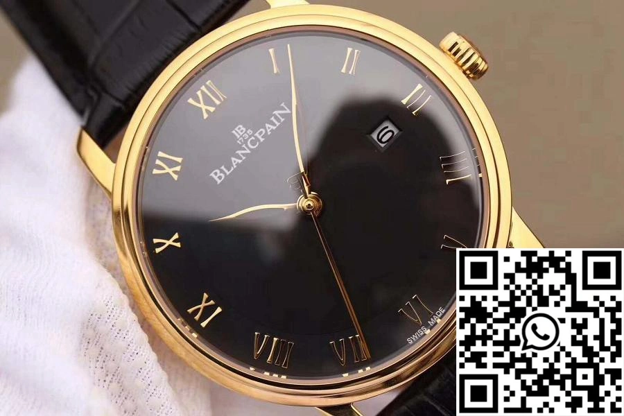 Blancpain Villeret Ultraplate 6651-1127-55B ZF Factory Black Dial