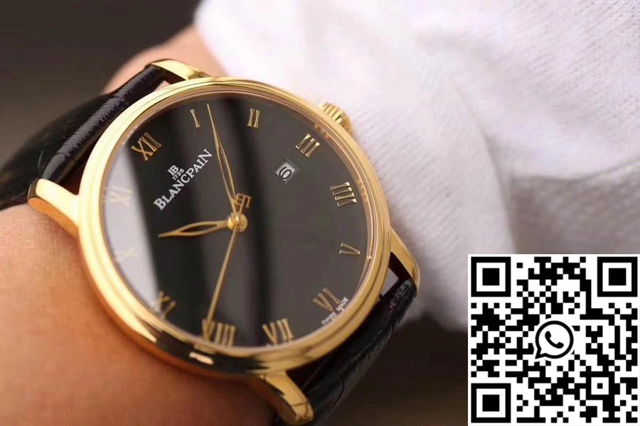 Blancpain Villeret Ultraplate 6651-1127-55B ZF Factory Black Dial