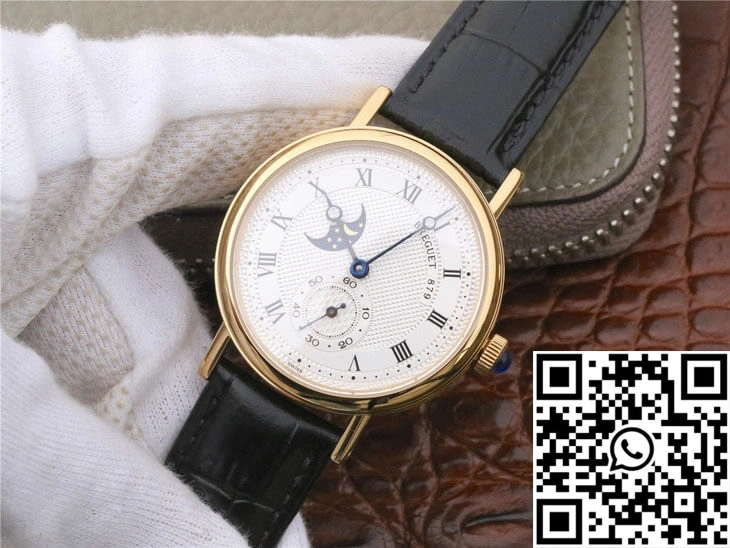 Breguet Classique Moonphase 4396 Yellow Gold White Dial