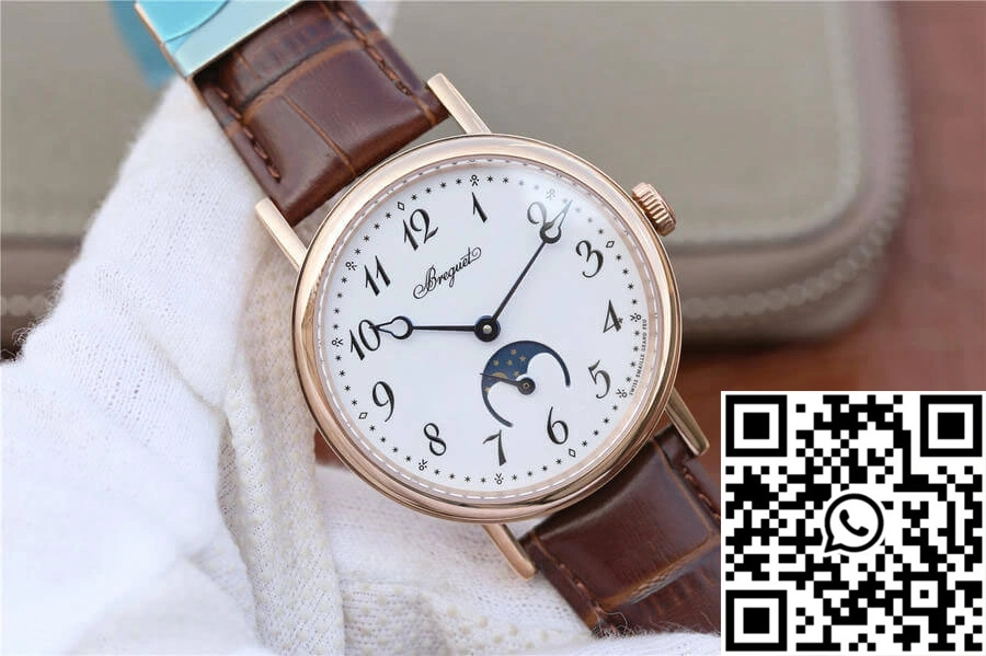Breguet Classique Moonphase 9087BB TW Factory Rose Gold White Dial