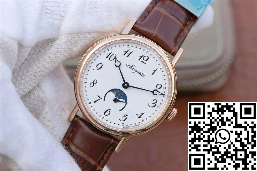 Breguet Classique Moonphase 9087BB TW Factory Rose Gold White Dial