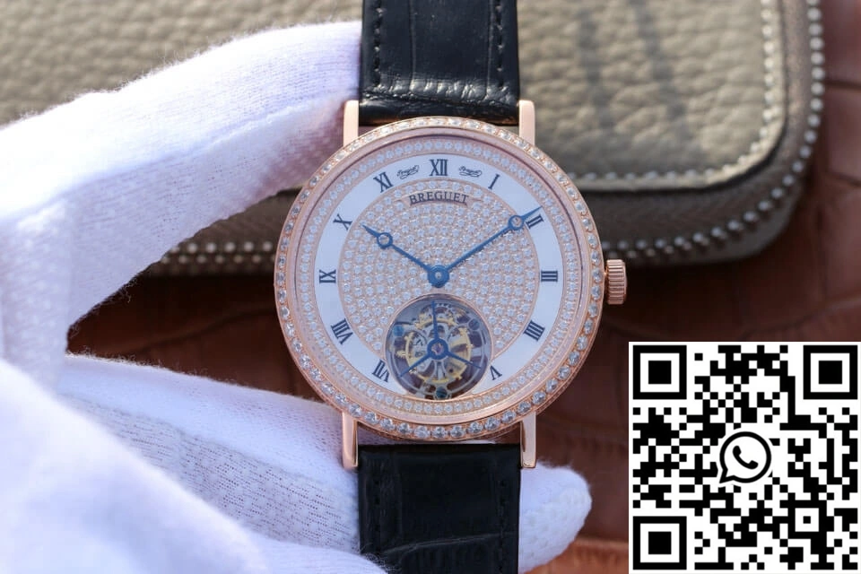 Breguet Classique Ultra-Thin Tourbillon Rose Gold Diamond Dial