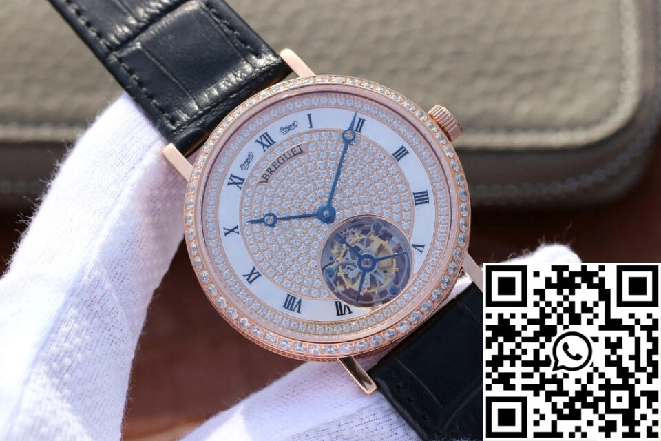 Breguet Classique Ultra-Thin Tourbillon Rose Gold Diamond Dial