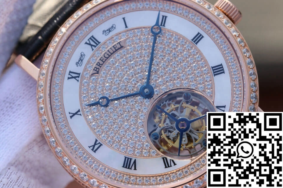 Breguet Classique Ultra-Thin Tourbillon Rose Gold Diamond Dial