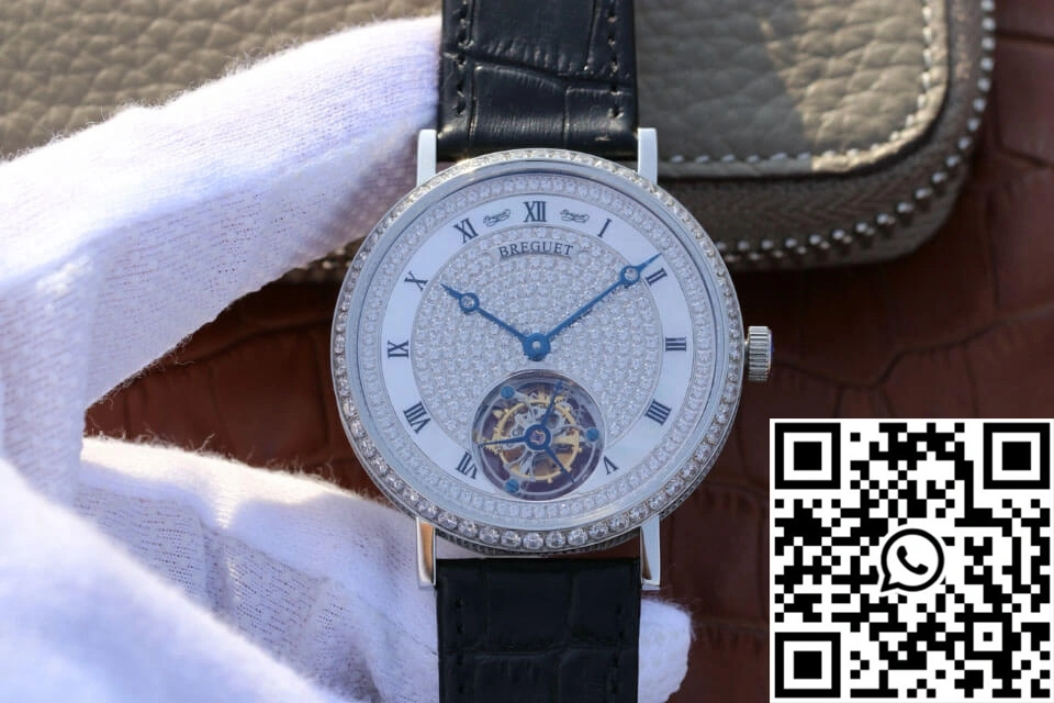 Breguet Classique Ultra-Thin Tourbillon Stainless Steel Diamond Dial