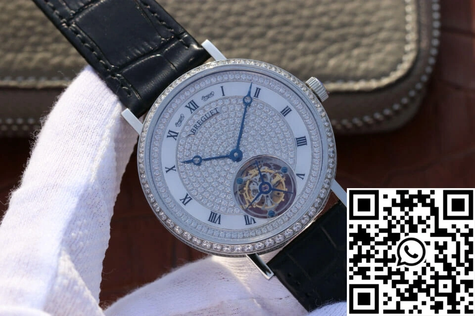 Breguet Classique Ultra-Thin Tourbillon Stainless Steel Diamond Dial