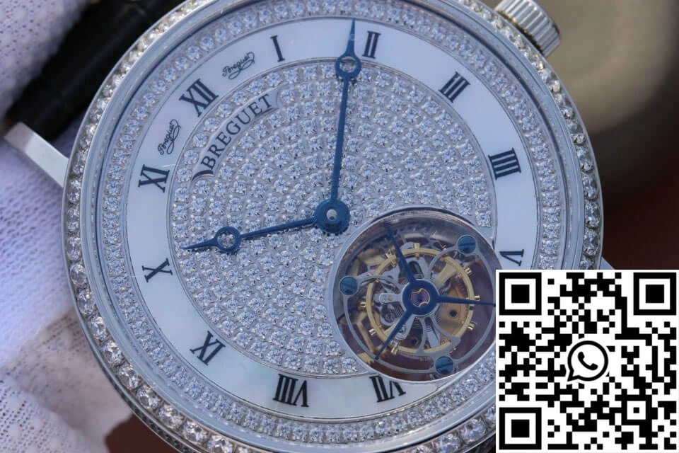 Breguet Classique Ultra-Thin Tourbillon Stainless Steel Diamond Dial