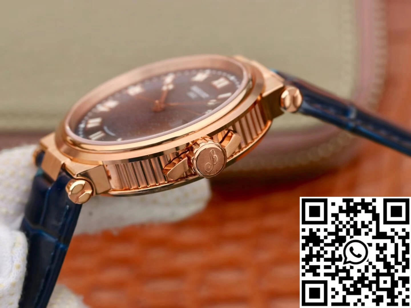 Breguet Marine 5517 V9 Factory Rose Gold Blue Dial