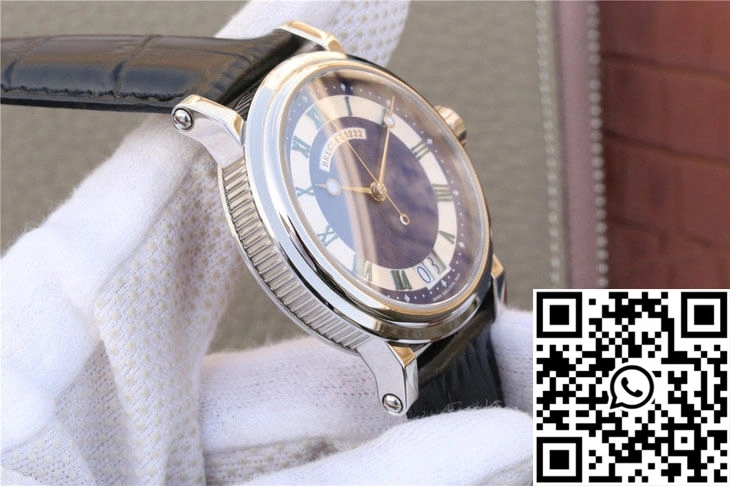 Breguet Marine 5817 Blue Dial Cowhide Strap