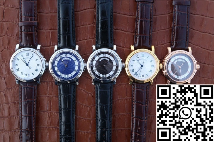 Breguet Marine 5817 Blue Dial Cowhide Strap