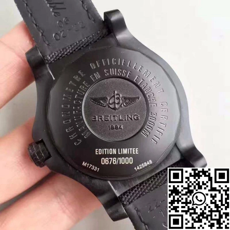 Breitling Avenger Seawolf Blacksteel Code Yellow M17330B2 GF Factory Black Dial