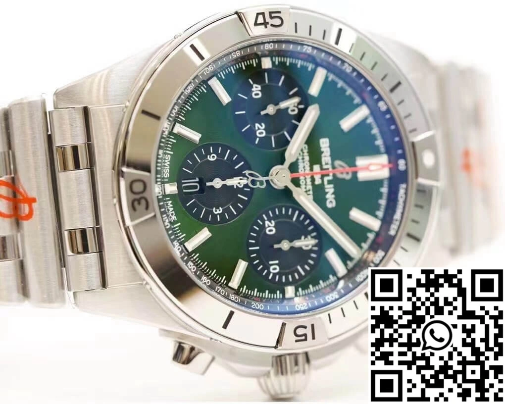 Breitling Chronomat AB01343A1L1A1 GF Factory Green Dial