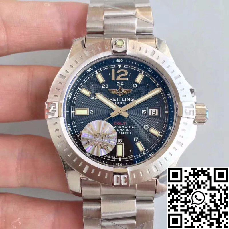 Breitling Colt Automatic 44MM A1738811-BD44-173A GF Factory Black Dial