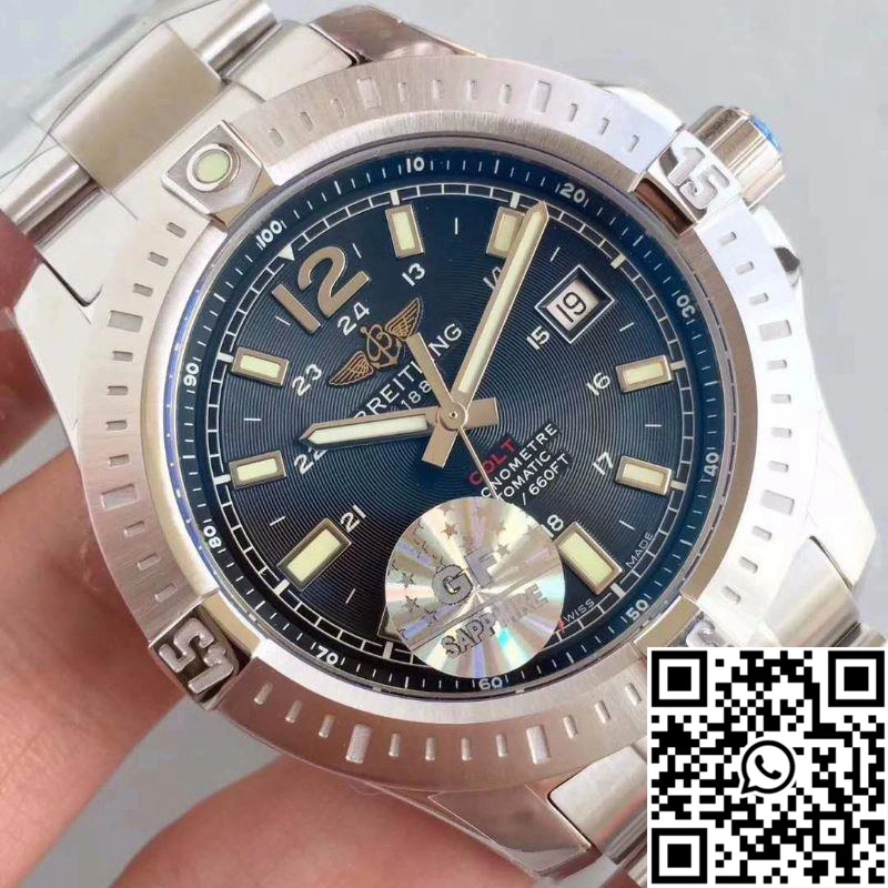 Breitling Colt Automatic 44MM A1738811-BD44-173A GF Factory Black Dial