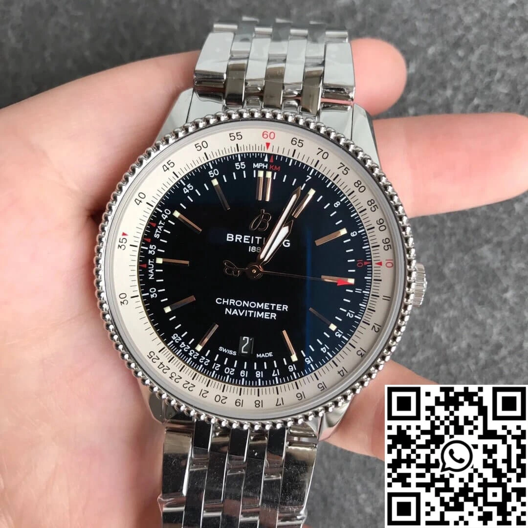 Breitling Navitimer 1 A17326211B1A1 V7 Factory Black Dial