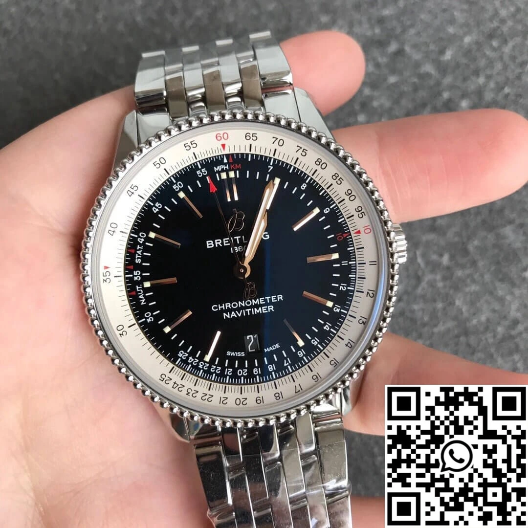 Breitling Navitimer 1 A17326211B1A1 V7 Factory Black Dial