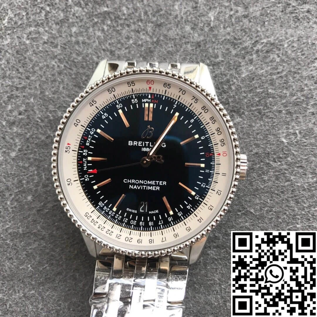 Breitling Navitimer 1 A17326211B1A1 V7 Factory Black Dial