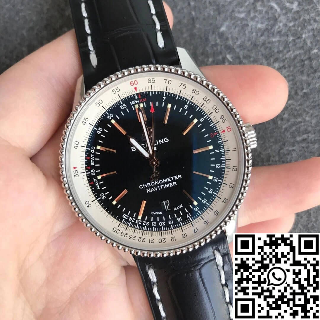 Breitling Navitimer 1 A17326211B1P1 V7 Factory Black Dial