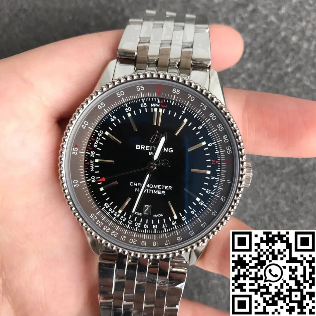 Breitling Navitimer 1 A17326241B1A1 V7 Factory Black Dial