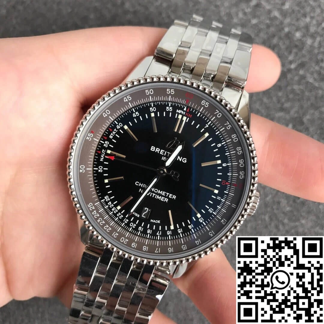 Breitling Navitimer 1 A17326241B1A1 V7 Factory Black Dial