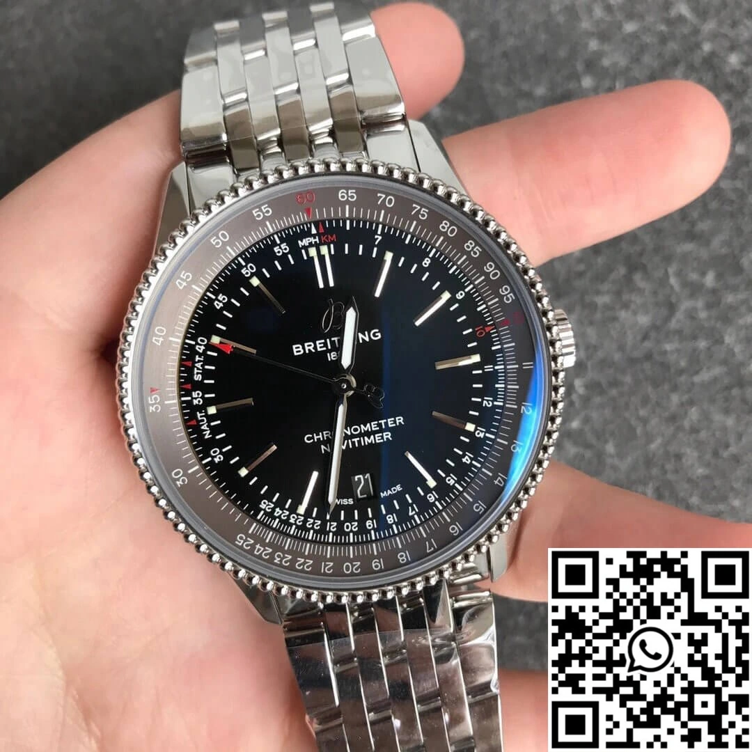 Breitling Navitimer 1 A17326241B1A1 V7 Factory Black Dial