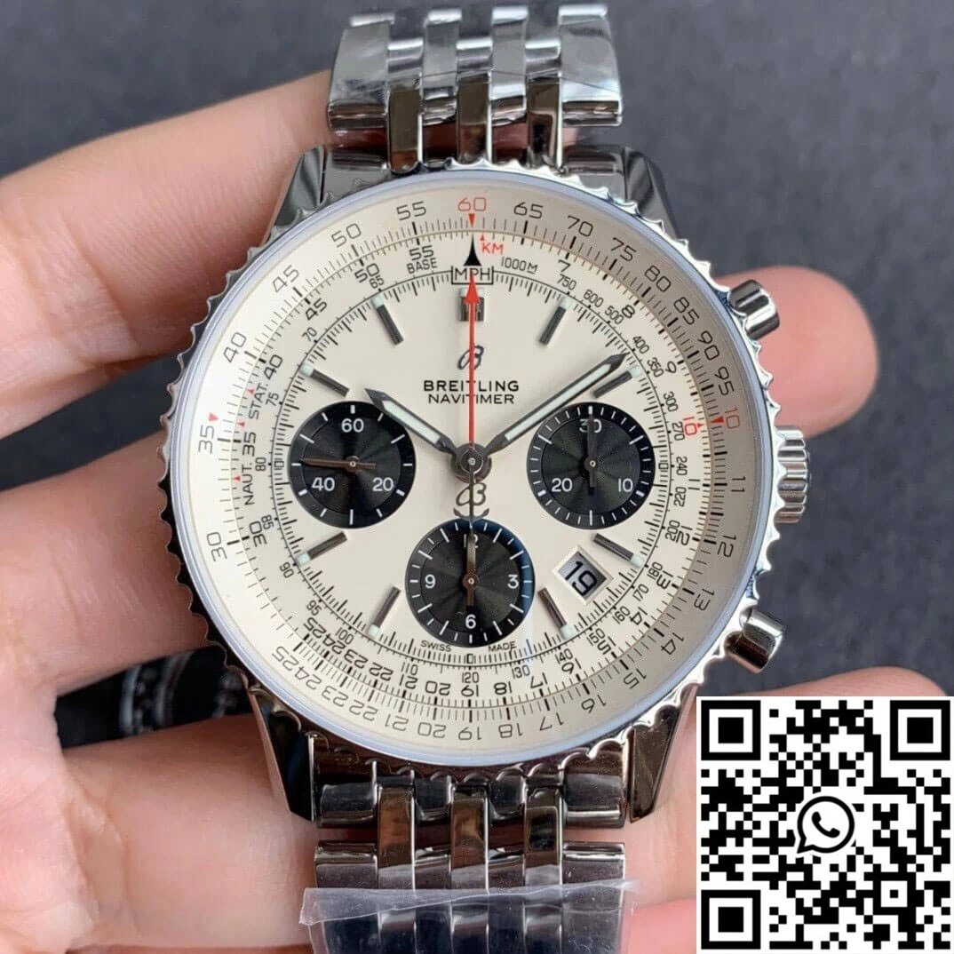 Breitling Navitimer 1 B01 AB0121211G1A1 GF Factory Silver Dial
