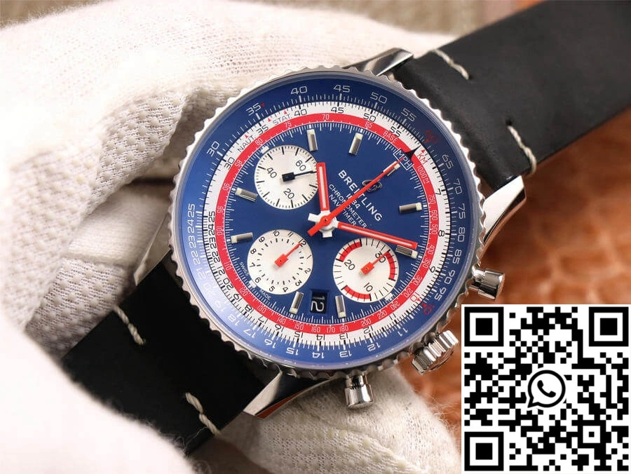 Breitling Navitimer 1 B01 Chronograph 43 Pan Am Edition AB01212B1C1A1 V9 Factory Blue Dial