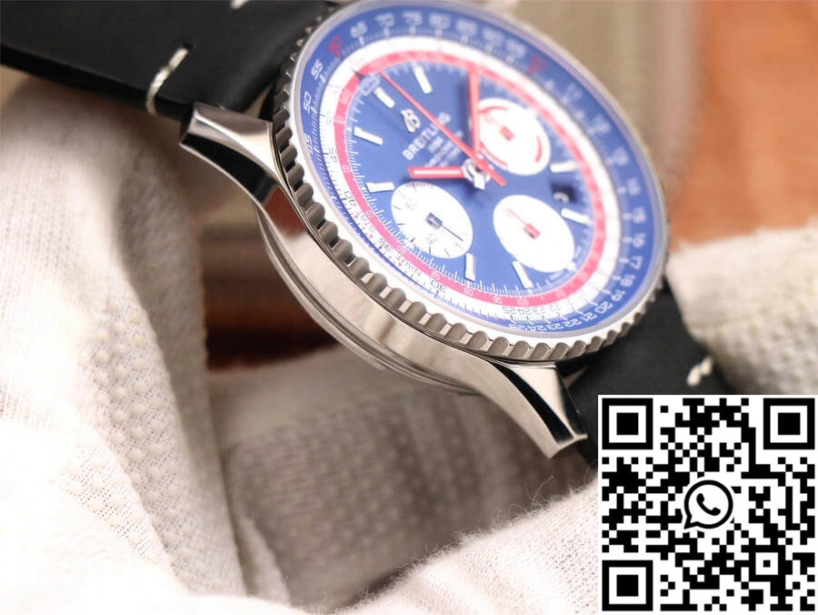 Breitling Navitimer 1 B01 Chronograph 43 Pan Am Edition AB01212B1C1A1 V9 Factory Blue Dial